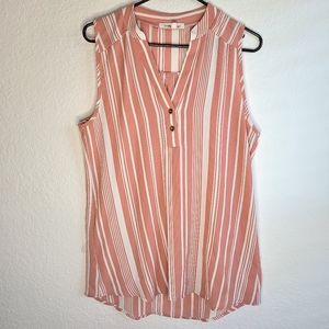 Wishful Park Sleeveless Striped Blouse